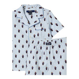 Ralph Lauren Completo 2 Pezzi T-Shirt-Bermuda Bicolore per Bambino 9P0139 BIANCO/AZZURRO RALPH LAUREN 