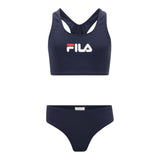 Fila Costume 2 Pezzi Top-Mutanda Tinta Unita per Bambina FAT0436 BLU FILA 