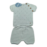 Juliana Completo 2 Pezzi T-Shirt Maglia-Culotte per Neonato 25071 VERDE ACQUA JULIANA 