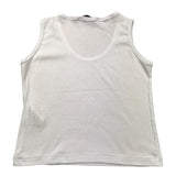 I'M Brian Solid Color Crew Neck Tank Top White For Baby