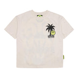 Barrow Kids T-Shirt Crew Neck Solid Color With Contrast Print Cream For Boys