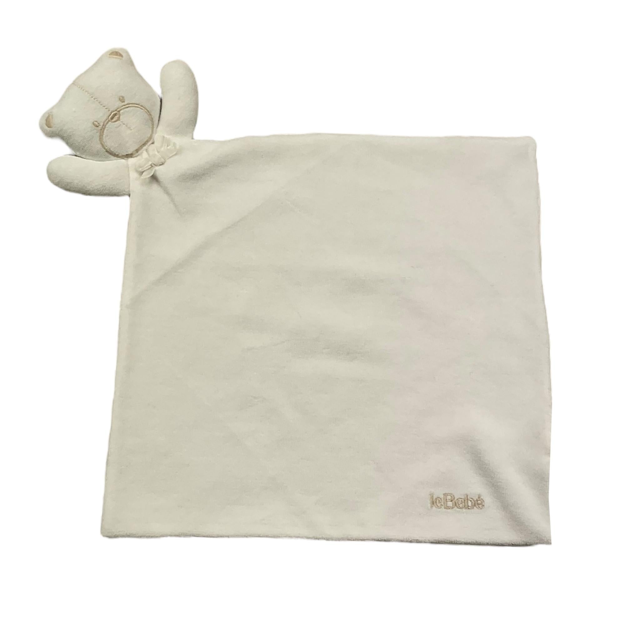 LE BEBE' fazzoletto tinta unita in ciniglia Bianco per Neonato LBG5948 BIANCO LE BEBE' 