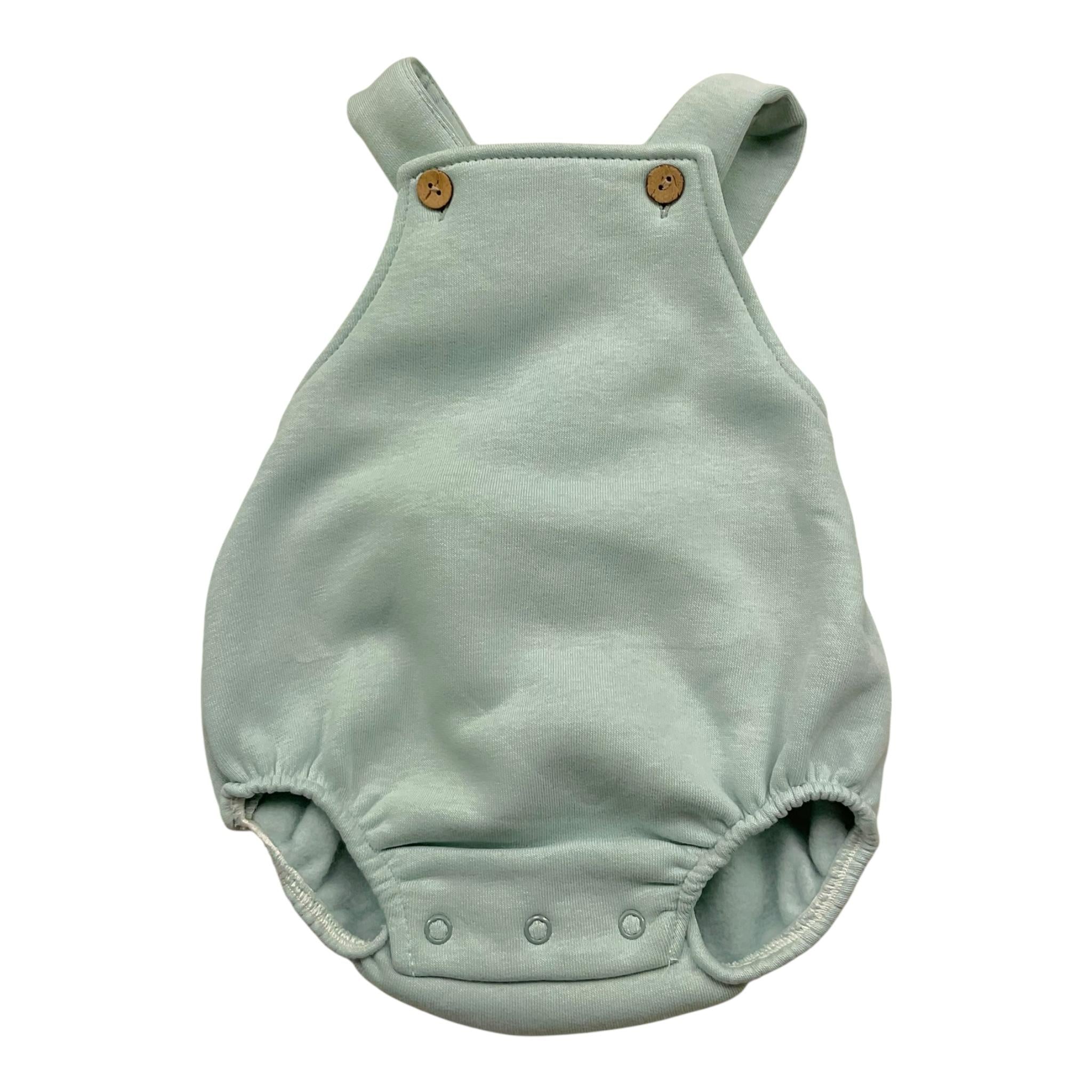 CALAMARO salpette tinta unita con bottoni Verde acqua per Neonato 324544 VERDE ACQUA CALAMARO 