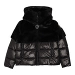 BLAUER giubbino tinta unita con pelliccia Nero per Bambina 24WBLGC02527 NERO BLAUER 