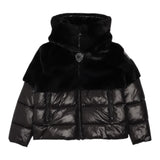BLAUER giubbino tinta unita con pelliccia Nero per Bambina 24WBLGC02527 NERO BLAUER 