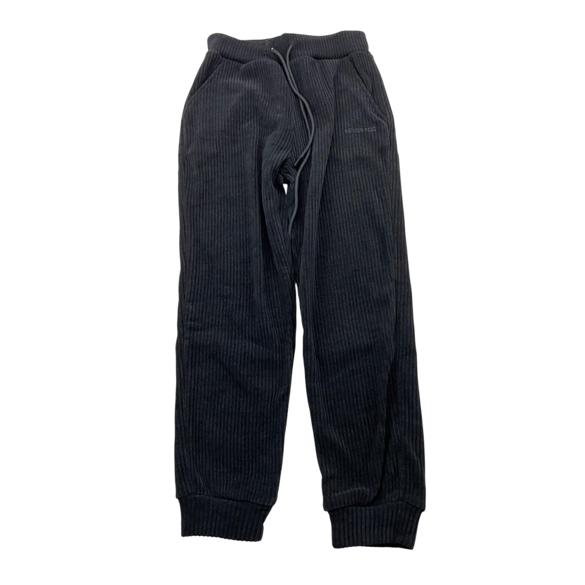NEVER TOO pantalone tinta unita con elastico in vita Nero per Bambino NT2110R NERO NEVER TOO 