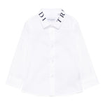 Trussardi Camicia Tinta Unita con Logo per Bambino TIP25091CA BIANCO TRUSSARDI 