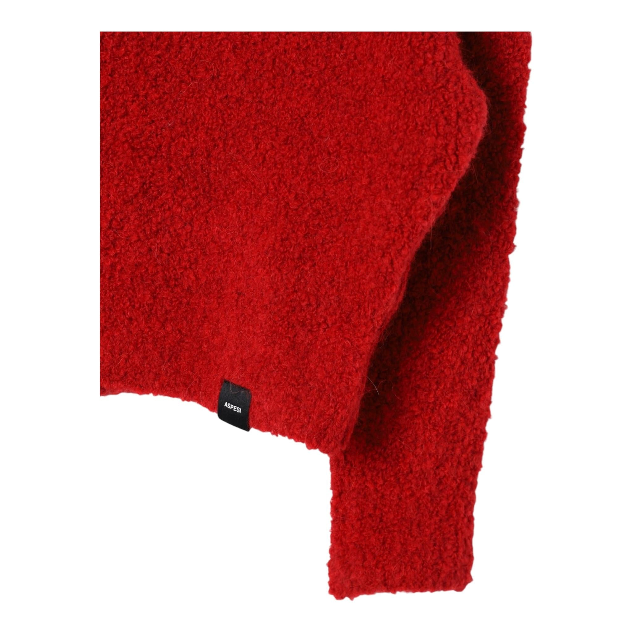 ASPESI maglia girocollo tinta unita Rosso per Bambina F24042MAEM909 ROSSO ASPESI 