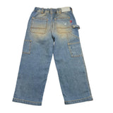 Berna Jeans Solid Color With Elastic Waist Blue For Boys