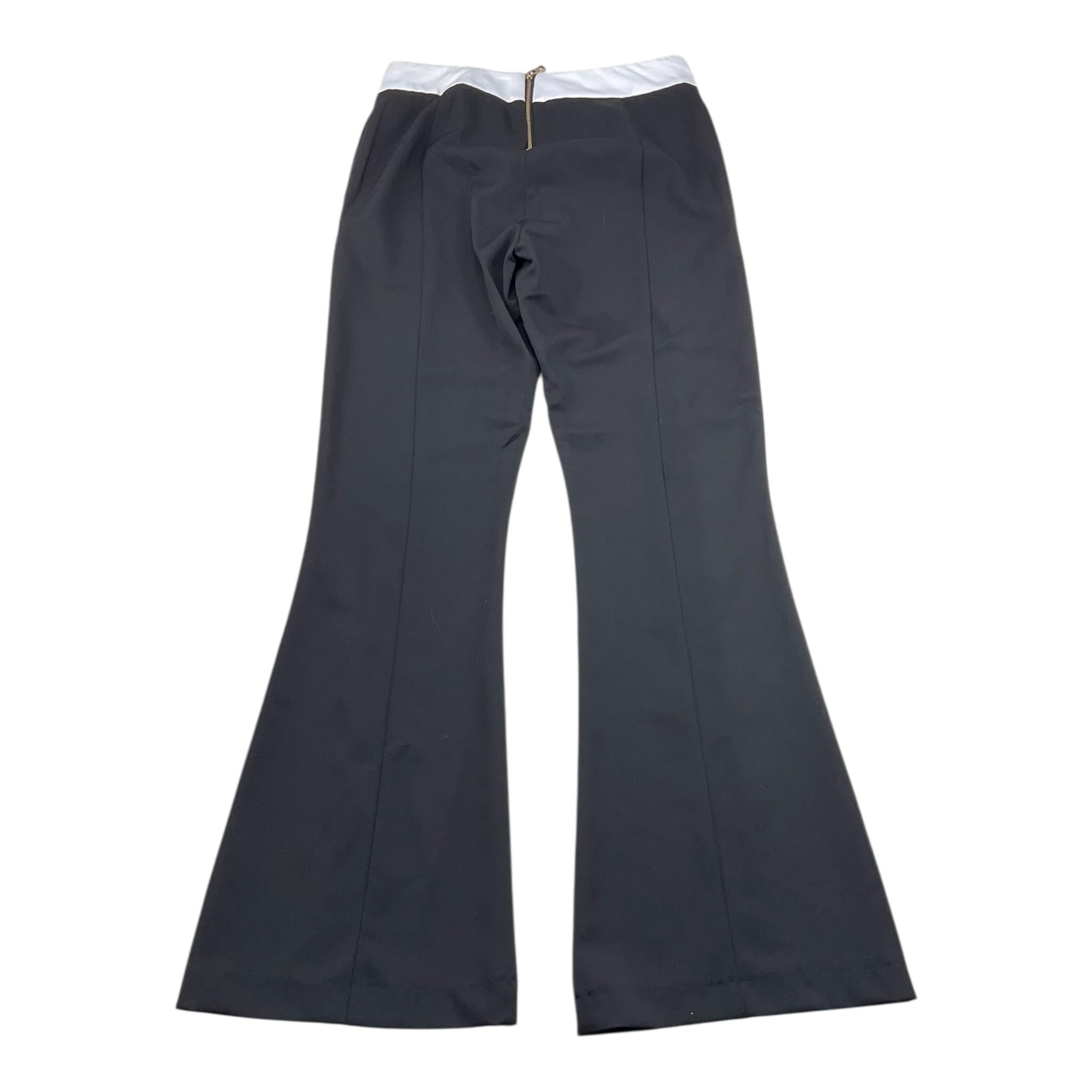 BALMAIN pantalone modello a zampa tinta unita Nero per Bambina 6R6F20 NERO BALMAIN 