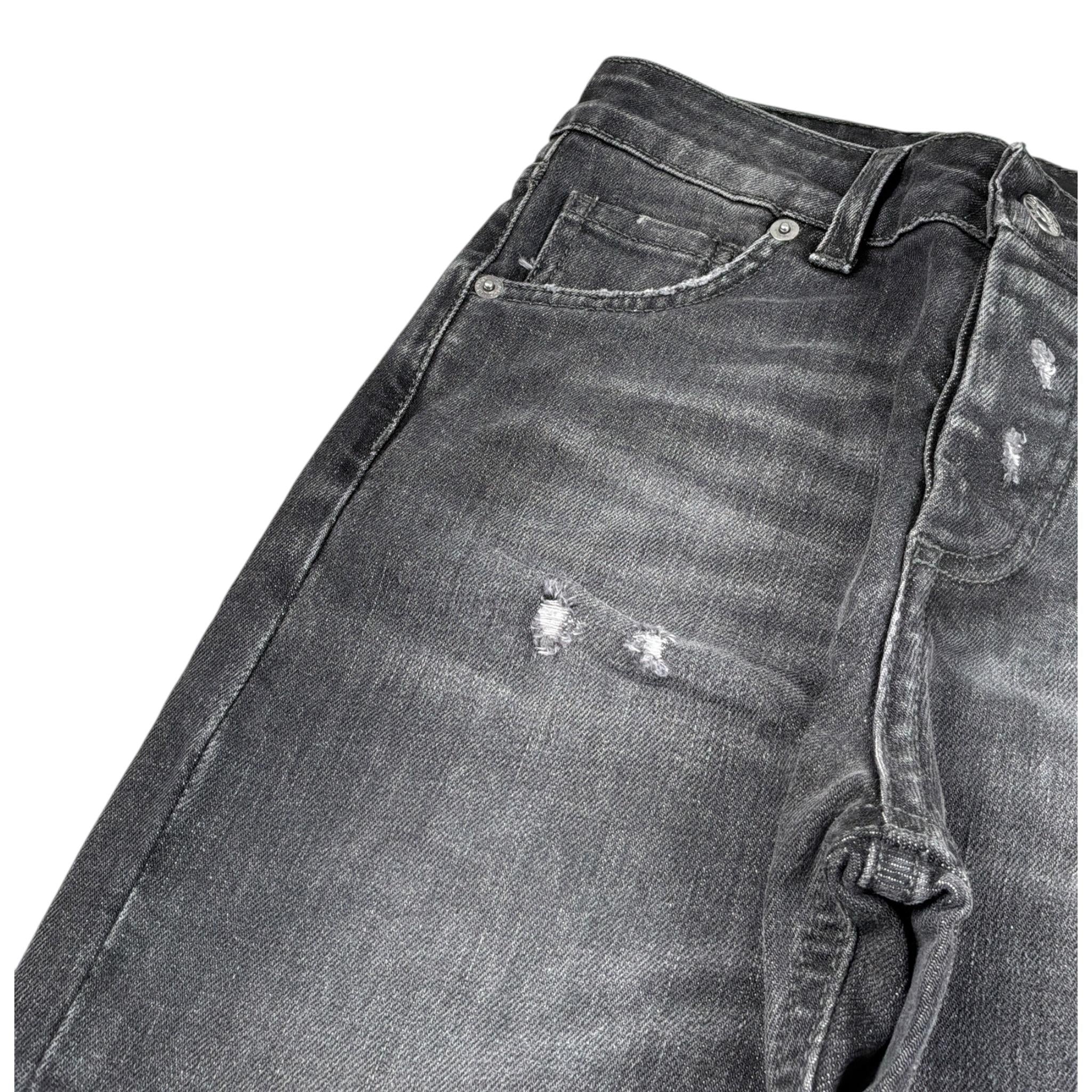 Madd Jeans tinta unita con Strappi Nero per Bambino MAB2004 NERO MADD 
