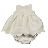 La Stupenderia Solid Color Sleeveless Dresses With White Culotte For Newborn