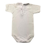 Babidu Body Mezza Manica Tinta Unita Bianco Per Neonato