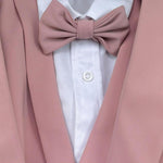 Antonio Notaro Completo 5 Pezzi Gilet-Giacca-Camicia-Papillions-Pantalone per Bambino BK7302 ROSA ANTONIO NOTARO 