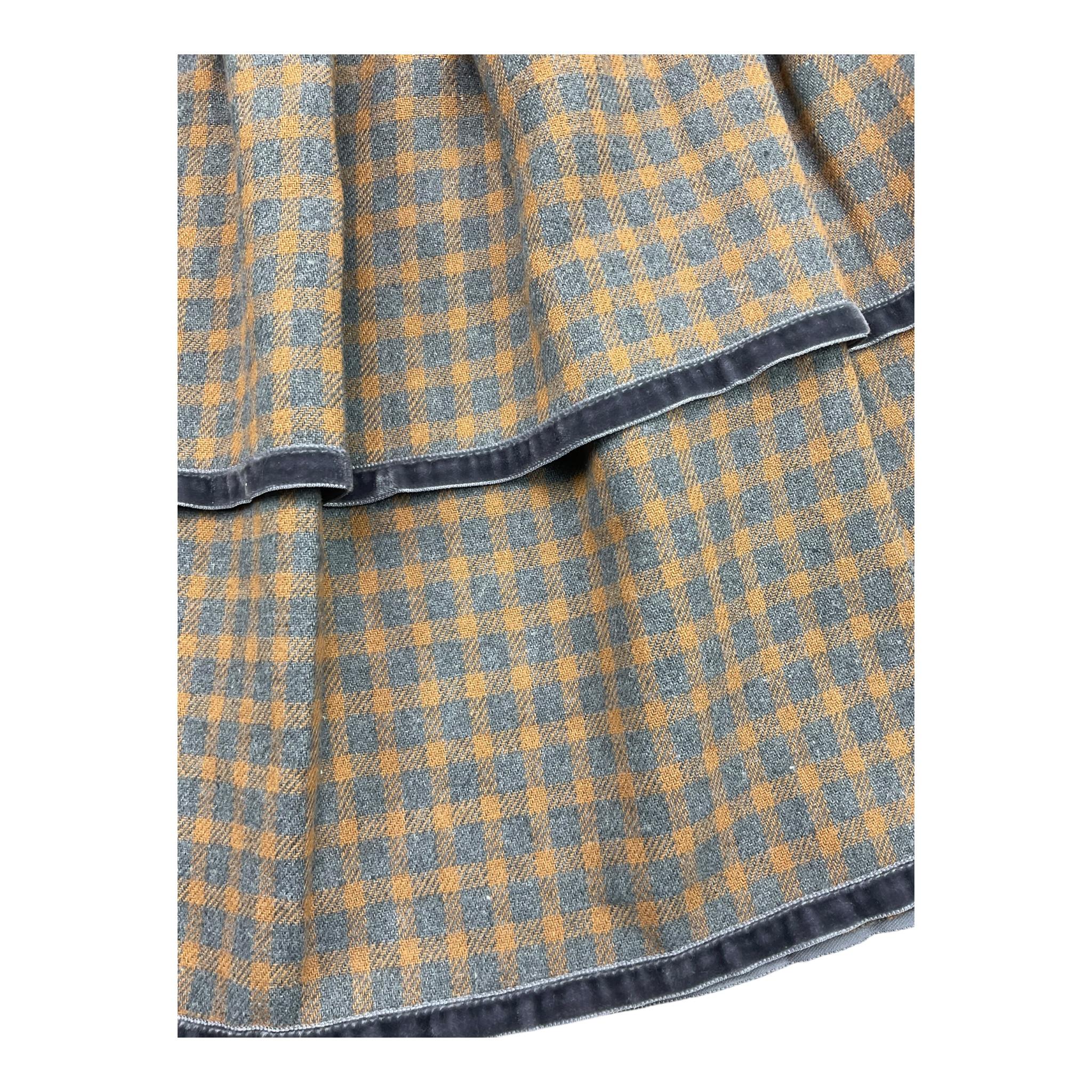 ZHOE & TOBIAH abit tinta unita con fantasia quadri Marrone per Neonata CCH4 MARRONE ZHOE & TOBIAH 