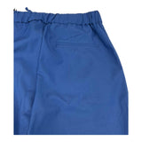 Daniele Alessandrini Solid Color Pants with Elastic Waist Blue for Boys