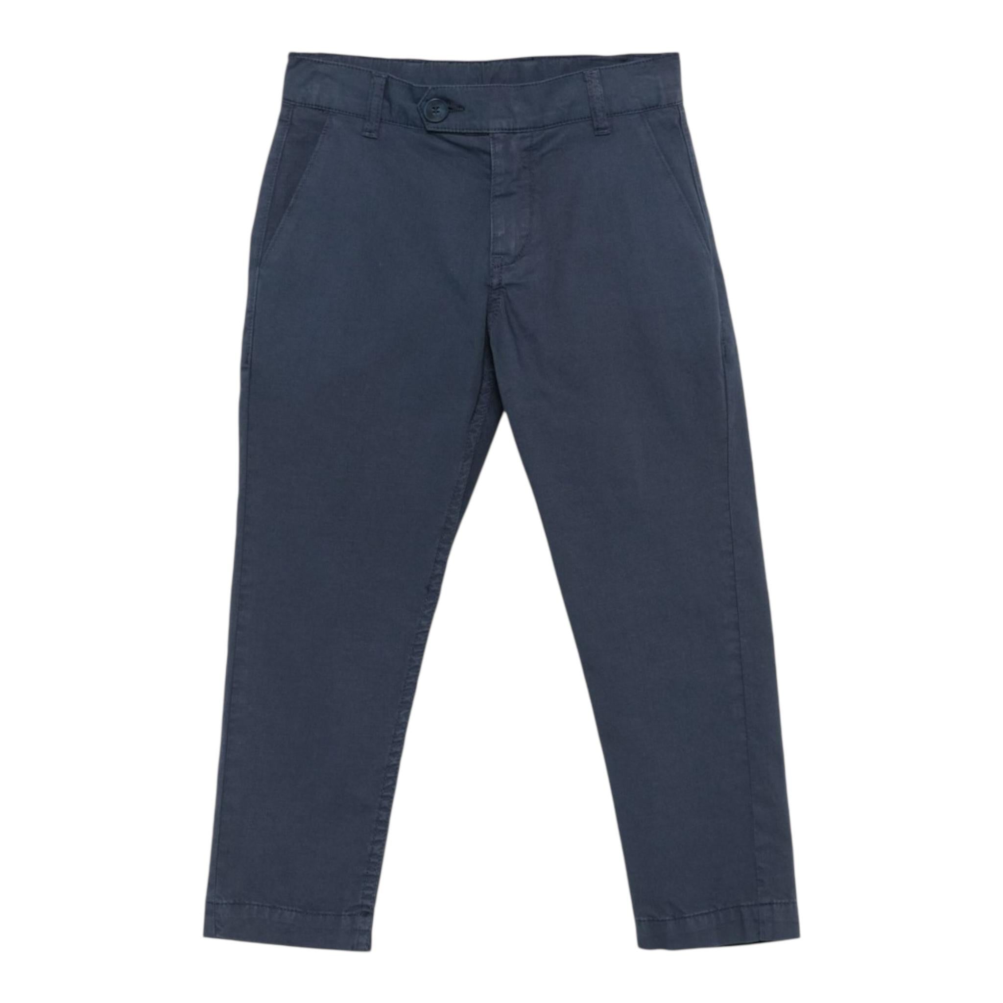 Fay Pantalone Tinta Unita con Bottone per Neonato FW6Q31N BLU FAY 