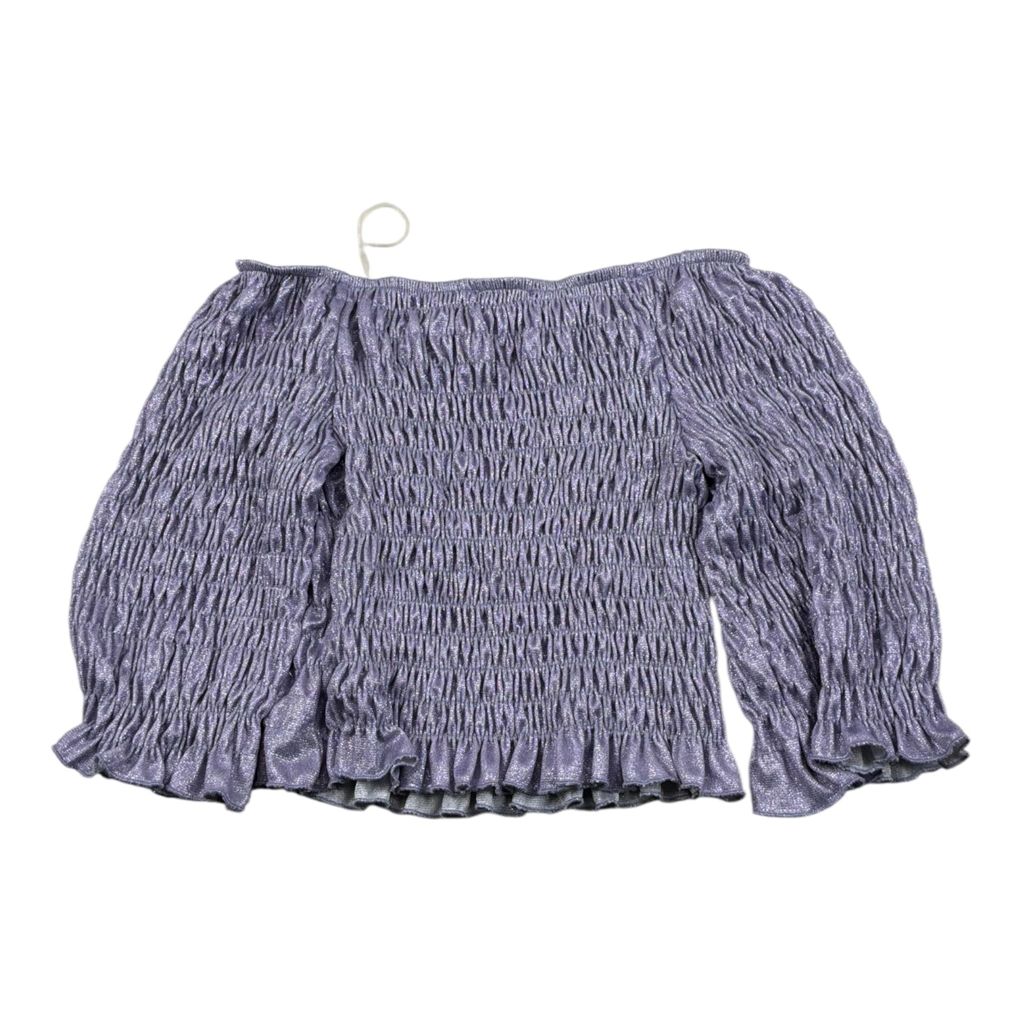 Meilisa Bai Top Tinta Unita Scollo A Barca per Bambina FL6471 LILLA MEILISA BAI 