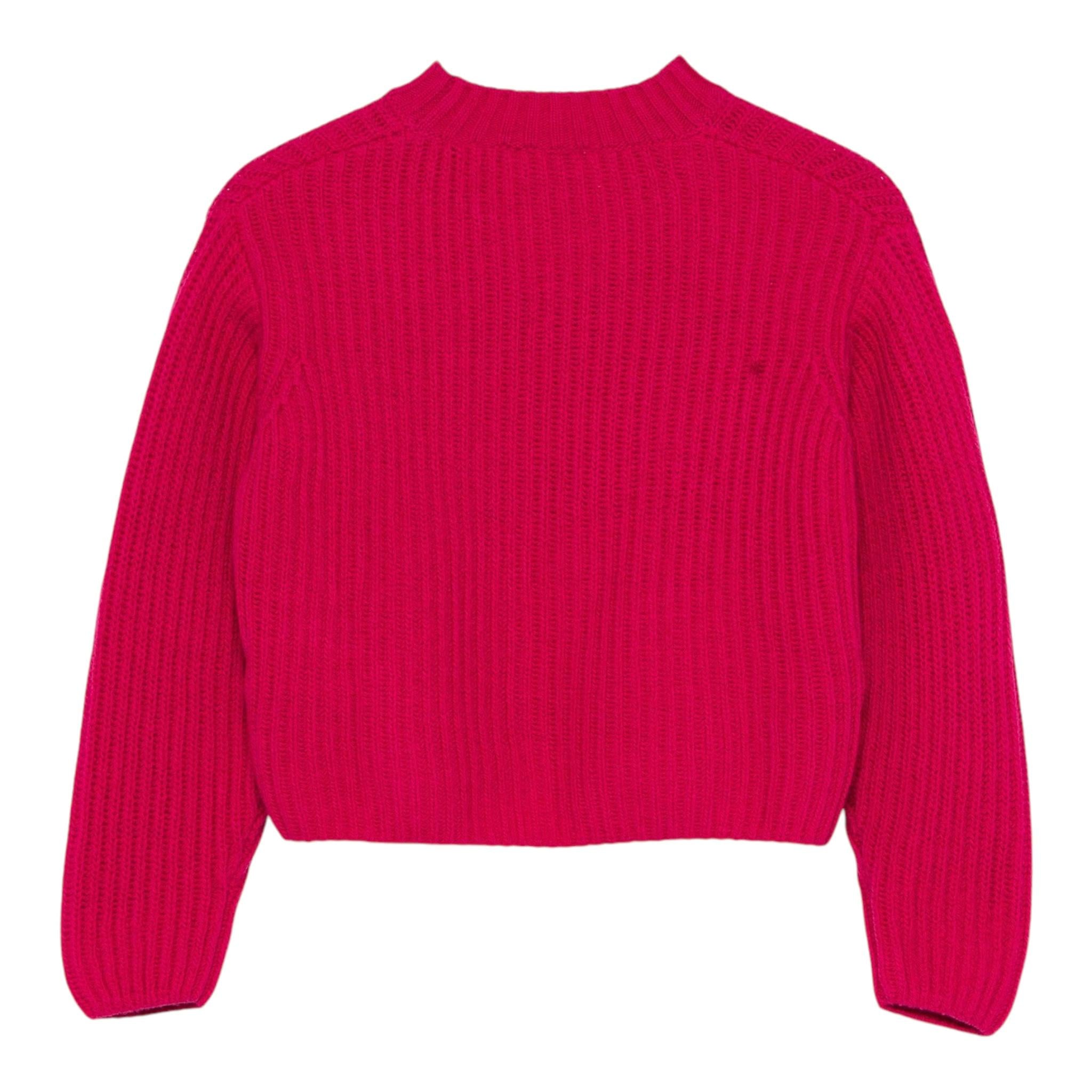IL GUFO maglia mezzo collo tinta unita Fuxia per Neonata A24MA454EM220 FUXIA IL GUFO 