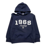 SUN68 felpa chiusa con cappuccio tinta unita con logo Nero per Bambino F43312 NERO SUN68 