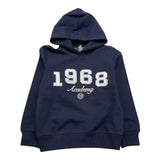 SUN68 felpa chiusa con cappuccio tinta unita con logo Nero per Bambino F43312 NERO SUN68 