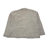 I'M BRIAN cardigan tinta unita con bottoni e stampa Sabbia per Bambino MA3009J SABBIA I'M BRIAN 