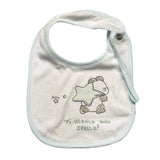 Chicco Plain Bib With Contrasting Print White For Newborn