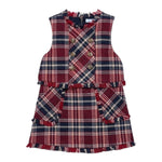 ABEL & LULA abito giromanica stampa fantasia Rosso per Bambina 5542X ROSSO ABEL & LULA 