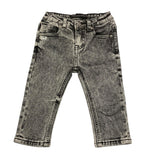DANIELE ALESSANDRINI jeans tinta unita con girovita regolabile Grigio per Neonato 1291PD00031 GRIGIO DANIELE ALESSANDRINI 