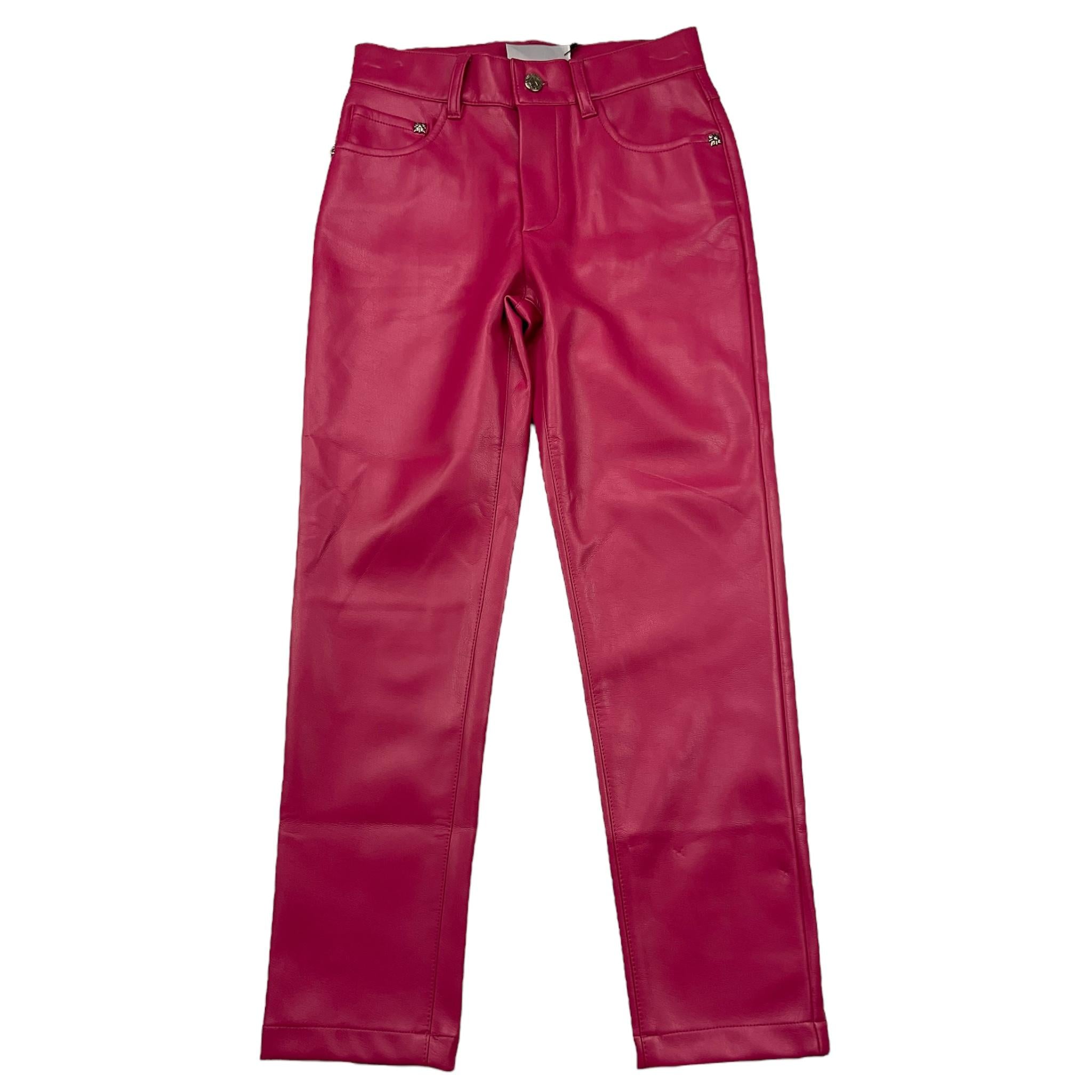 JOHN RICHMOND pantalone in ecopelle tinta unita con girovita regolabile Fuxia per Bambina RGA25226PA FUXIA JOHN RICHMOND 