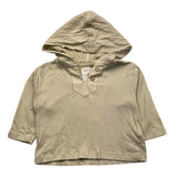 Play Up Shirt Solid Color With Hood Beige For Baby