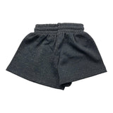 Shoe Short Solid Color Tracksuit Model With Elastic Waist Black For Girls