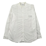 Dondup Camicia Manica Lunga Tinta Unita Collo Coreano per Bambino DMCA62 BIANCO DONDUP 