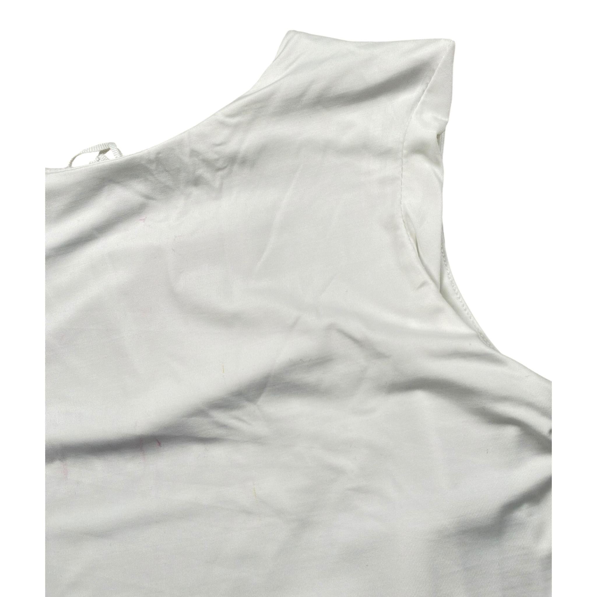 Lu Lu By Miss Grant Top tinta unita Bianco per Bambina LL3453 BIANCO LU LU BY MISS GRANT 