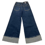 ICEBERG jeans tinta unita modello palazzo Blu per Bambina PTICE5353J BLU ICEBERG 