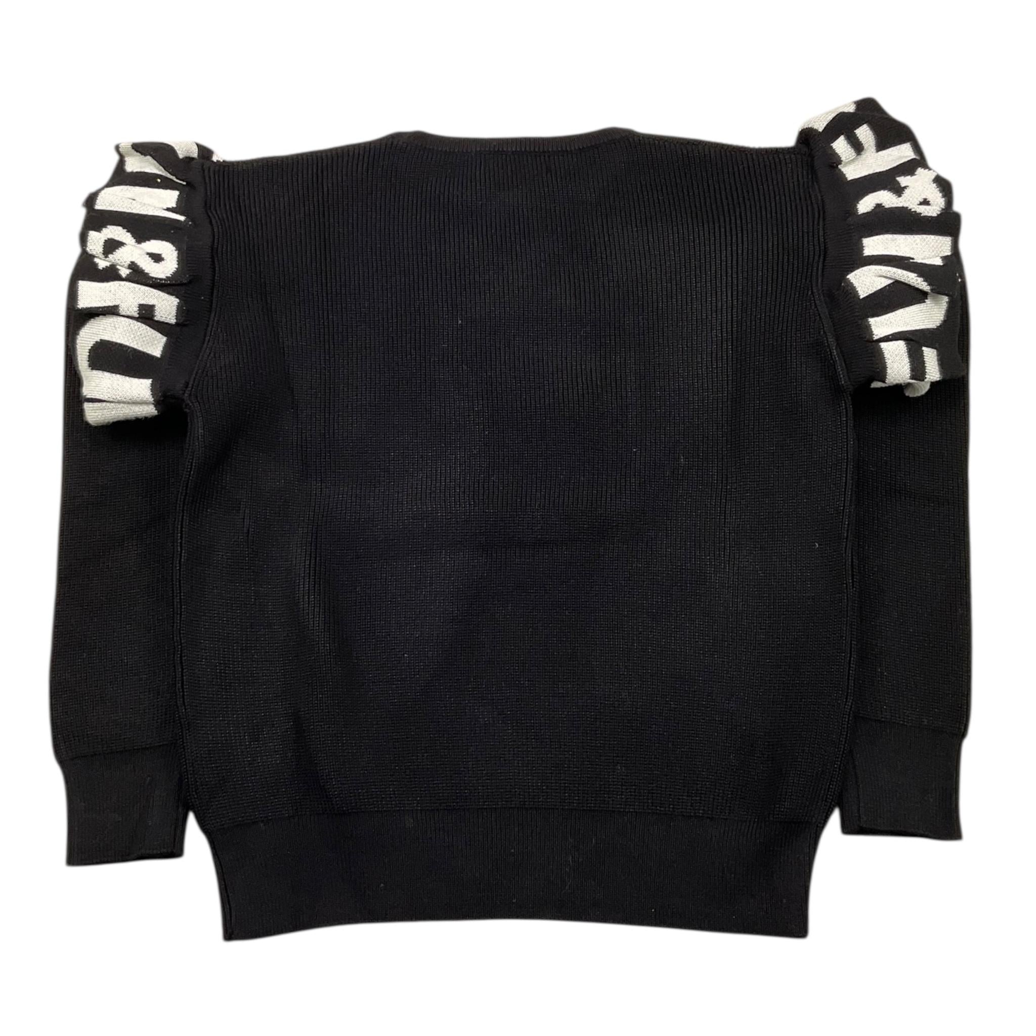 FUN & FUN maglia girocollo tinta unita con rouches alle maniche  Nero per Bambina FNBSW15582 NERO FUN & FUN 