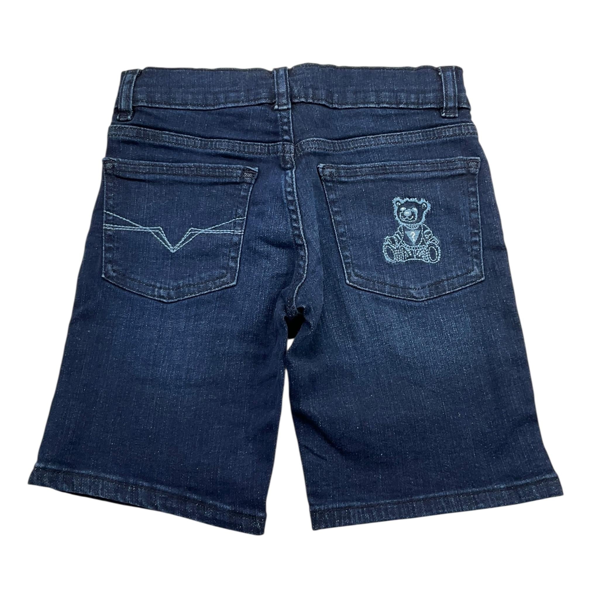 Guess Bermuda In Denim Tinta Unita con Girovita Regolabile per Bambino N5RD00D46T0 BLU GUESS 