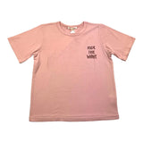 Zhoe &amp; Tobiah Solid Color Pink Print Crew Neck T-Shirt For Baby Girls
