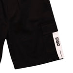 Dropseason2 Bermuda Tinta Unita con Stampa per Bambino K049 NERO DROPSEASON2 
