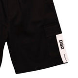 Dropseason2 Bermuda Tinta Unita con Stampa per Bambino K049 NERO DROPSEASON2 