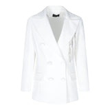 Fun &amp; Fun Plain Jacket With White Appliques For Girls