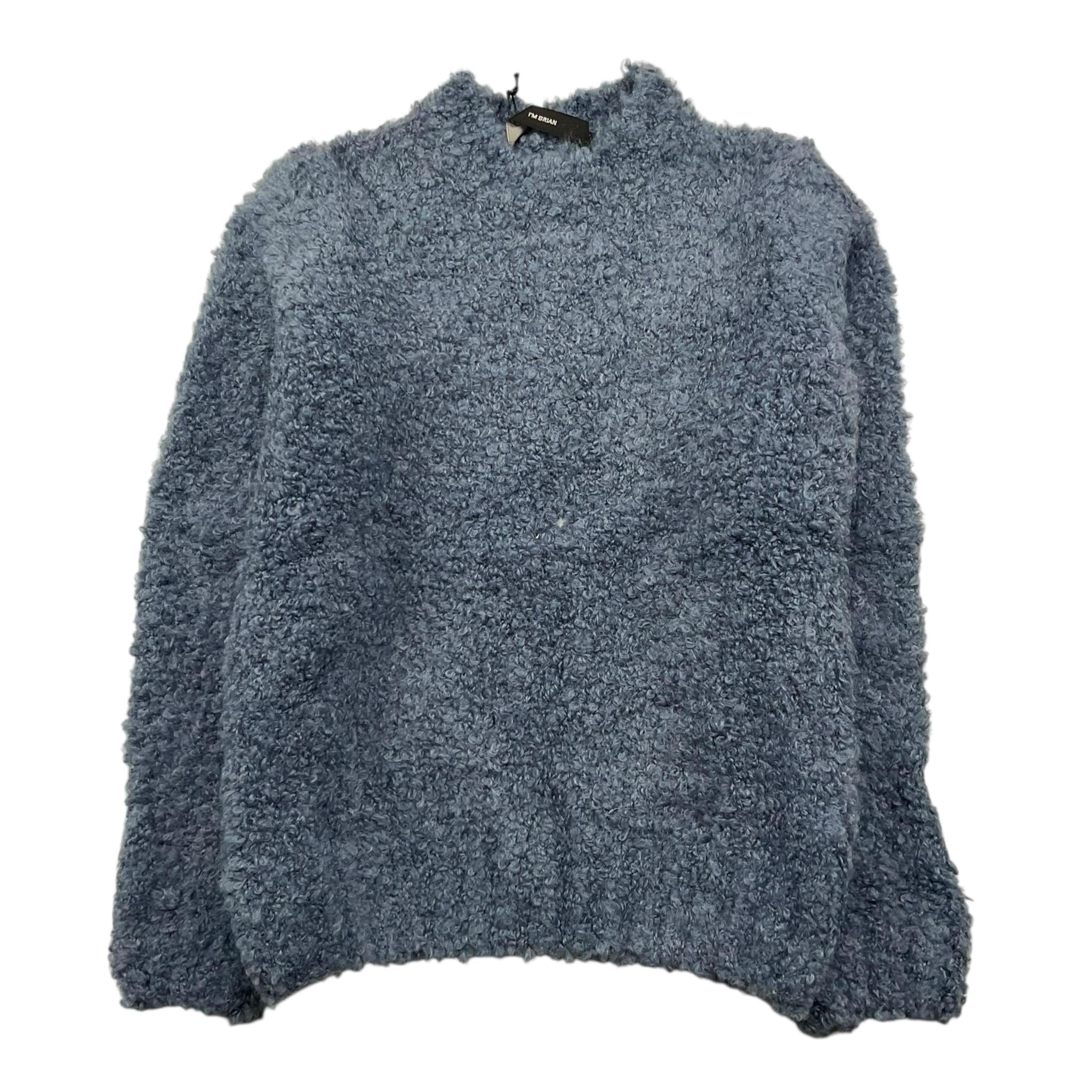 I'M BRIAN maglia tinta unita girocollo in teddy Blu per Neonato MA3013JX BLU I'M BRIAN 