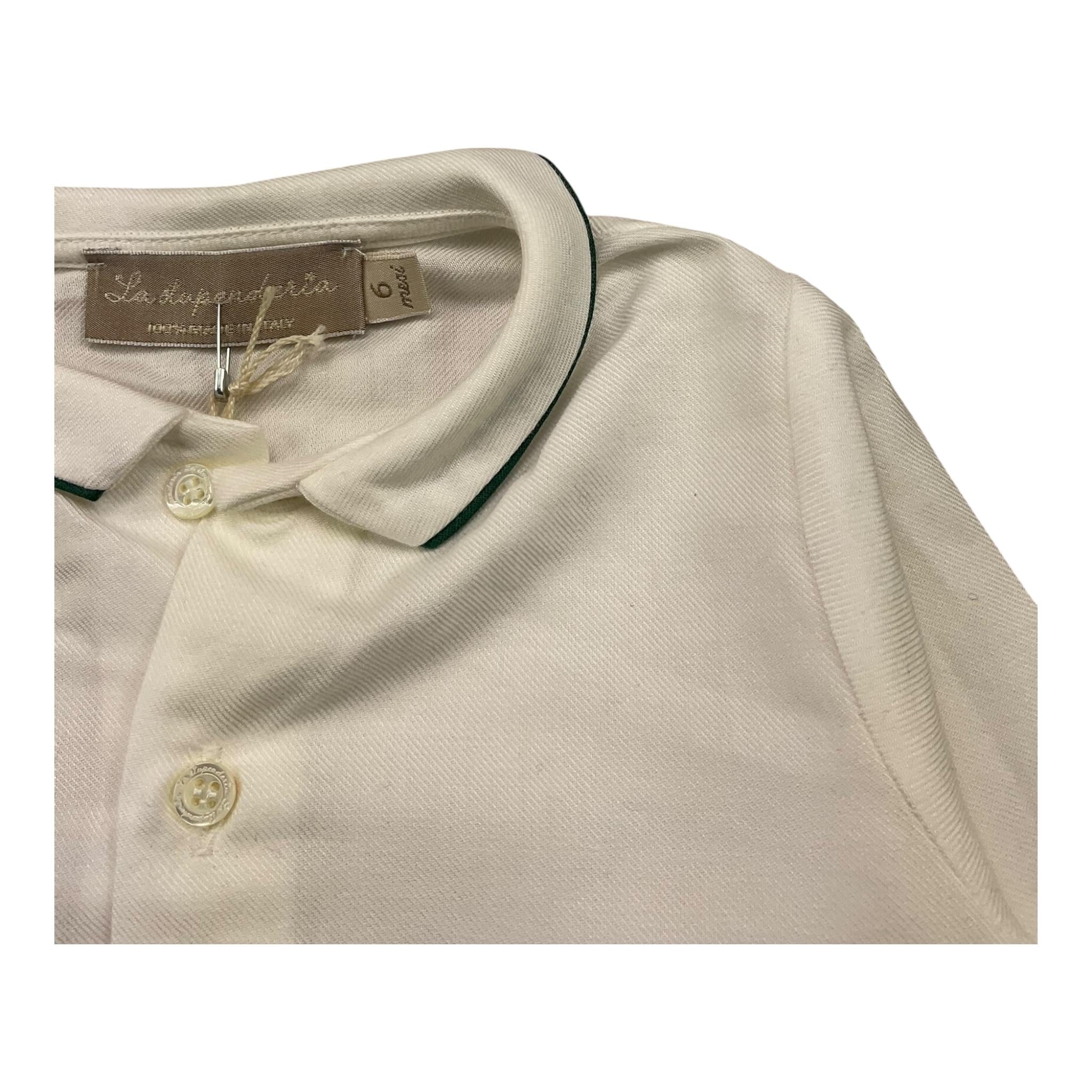 LA STUPENDERIA camicia manica lunga tinta unita Panna per Neonato TCCM63 PANNA LA STUPENDERIA 