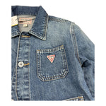 Guess Giubbino In Denim Tinta Unita per Bambino J5RL04D45 BLU GUESS 