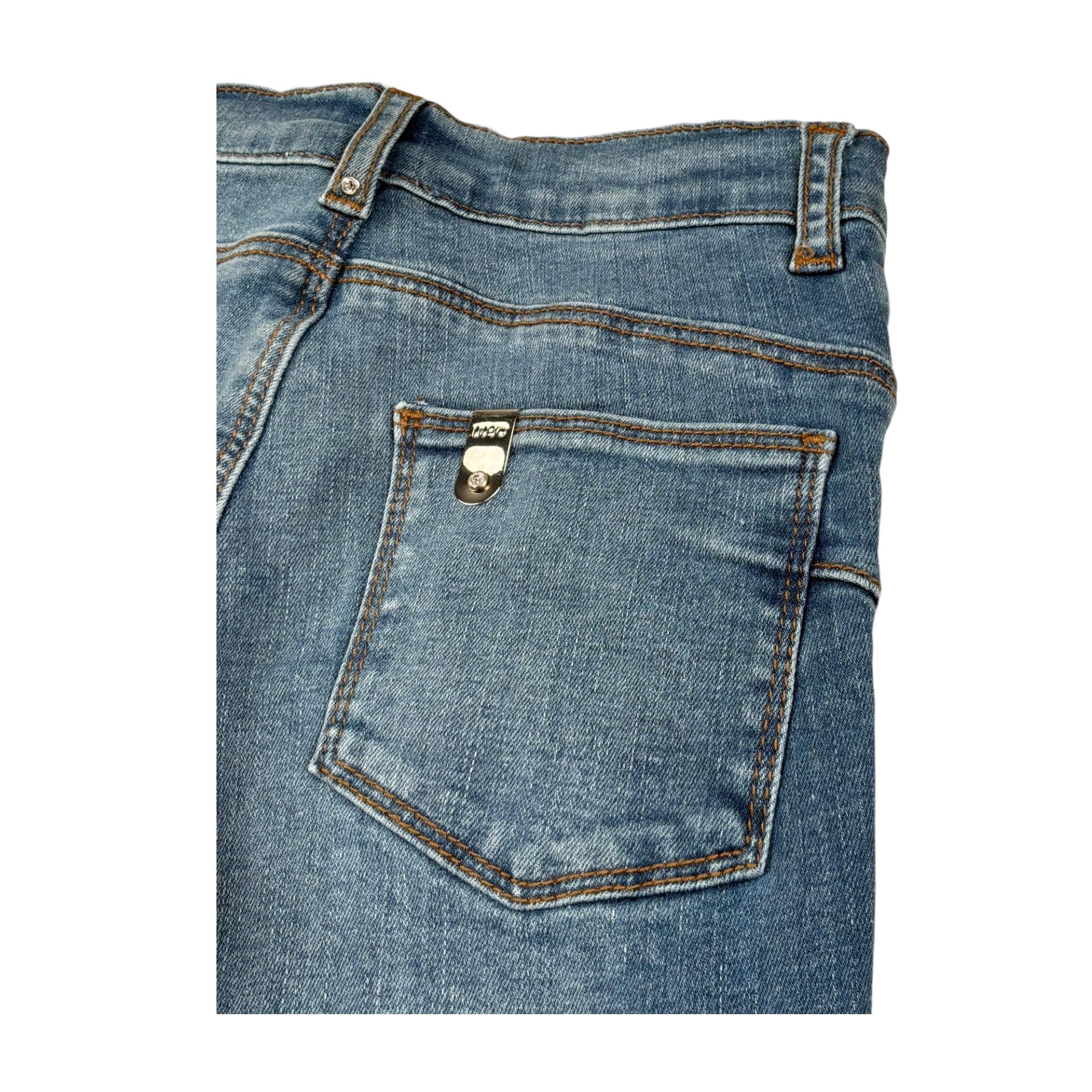 Liu Jo Jeans Tinta Unita con Girovita Regolabile per Neonata KA5067NX BLU LIU JO 