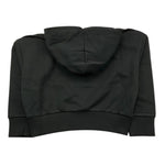 ICEBERG felpa chiusa con cappuccio tinta unita con stampa logo Nero per Bambina MFICE5336J NERO ICEBERG 