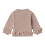Mini Banda Cardigan tinta unita con Bottoni Fiori Sabbia per Neonata 3B762XX SABBIA MINI BANDA 