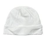 Lalalu' Cappello Tinta Unita con Ricami per Neonata CAL12P BIANCO LALALU' 
