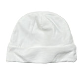 Lalalu' Cappello Tinta Unita con Ricami per Neonata CAL12P BIANCO LALALU' 