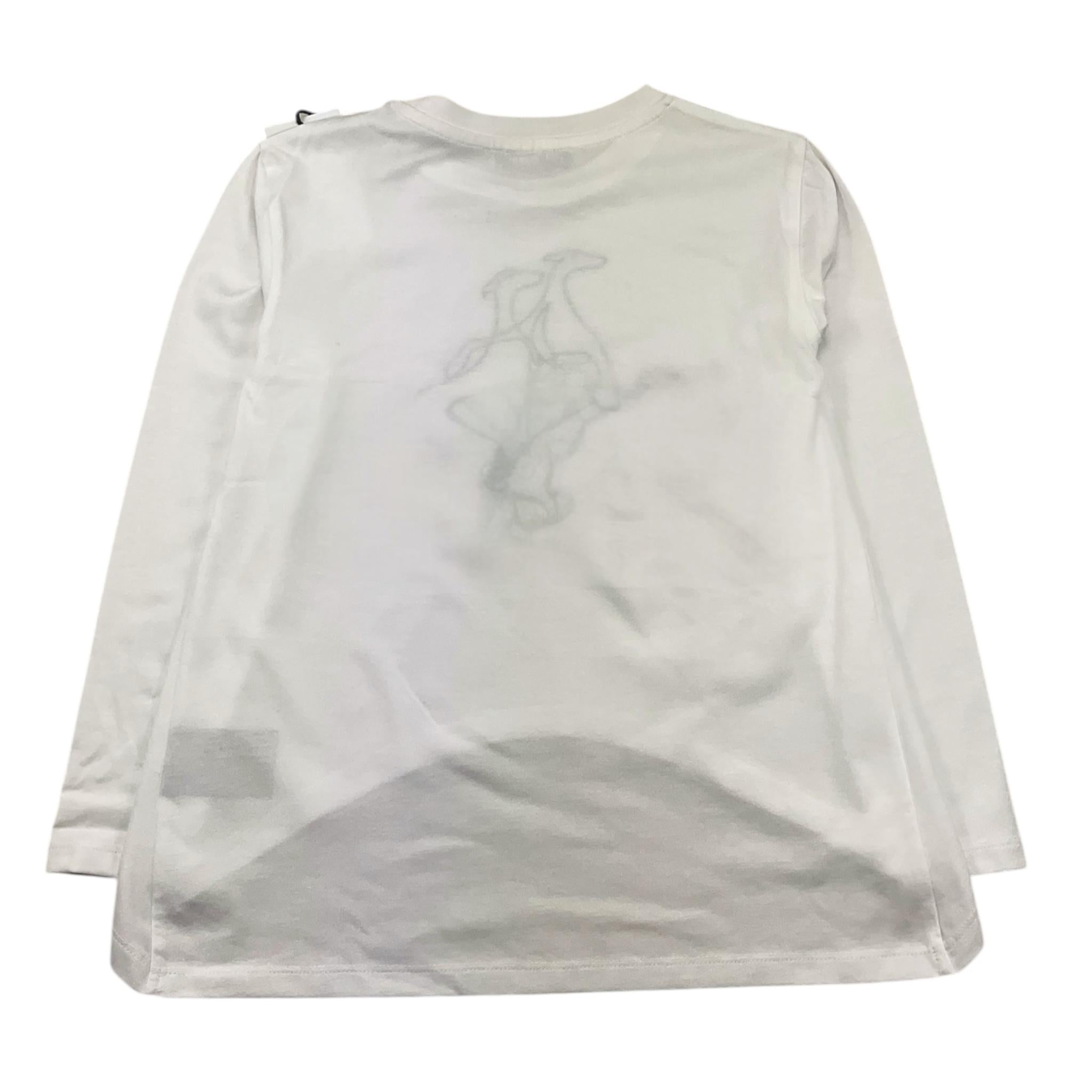TRUSSARDI shirt girocollo tinta unita con stampa in contrasto Bianco per Bambina TGA25040TS BIANCO TRUSSARDI 